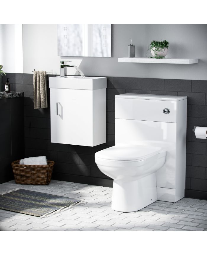Debra Cloakroom Basin Vanity Unit, Vanity Units For Small Toilets
