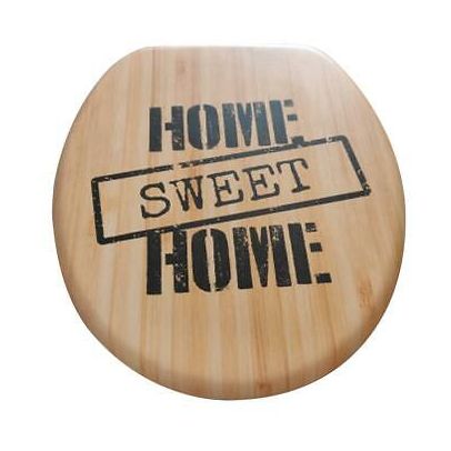 Universal Classic Oval Shaped Design Home Sweet Home Printed Toilet Seat | Gorge