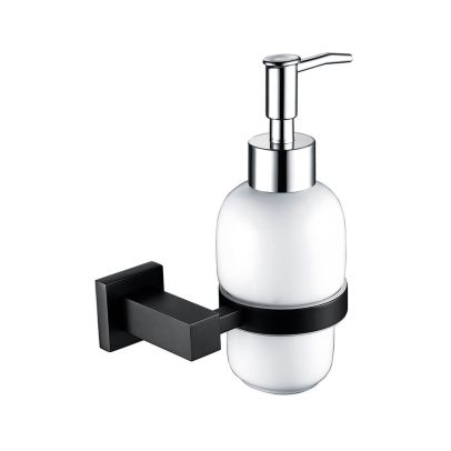 Modern Soap Square Dispenser Matte Black 
