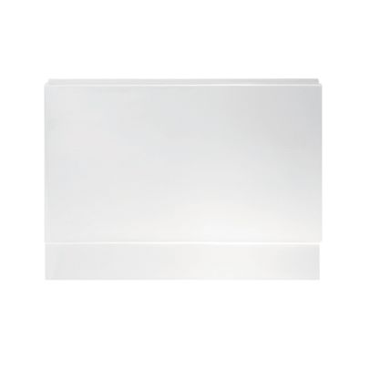 Bathroom High Gloss White Modern Acrylic End Bath Panel Cut to Size 800 x 510mm