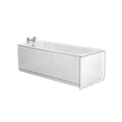 Standard Bathroom High Gloss MDF End Bath Panel + Plinth