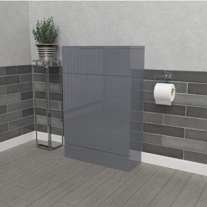 Vincent Back To Wall Steel Grey Toilet Cistern Unit W500mm x D200mm