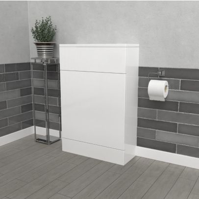 Vincent Back To Wall White Gloss Toilet Cistern Unit W500mm x D200mm