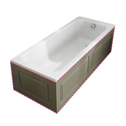 CHILTERN Stone Grey Traditional 1800x780mm Bath Front & End Panel + Plinth