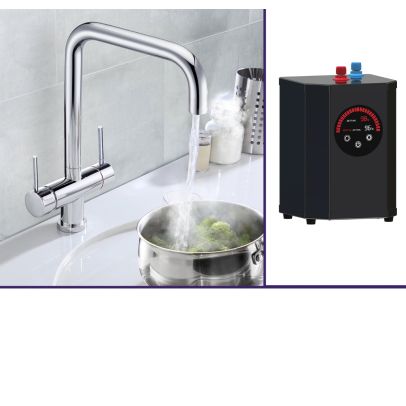 Instant Boiling Water Kitchen Sink Mixer Tap Chrome