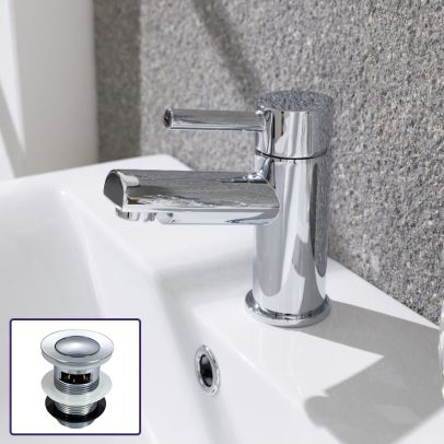 Murphy Cloakroom Mono Basin Mixer Faucet Tap & Waste Chrome