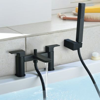 Grady Bathroom Bath Shower Mixer Tap Matte Black