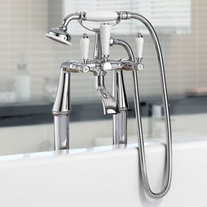 Imperior Freestanding Bath Shower Mixer Tap Chrome