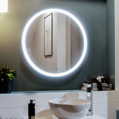 Round LED 600 x 600mm Bathroom Mirror 