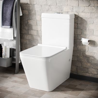 Norman Square Cloakroom Close Coupled WC Toilet