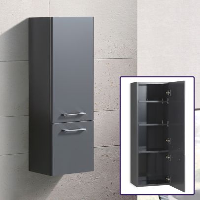 Lex 1000mm Wall Hung Storage Cabinet Grey
