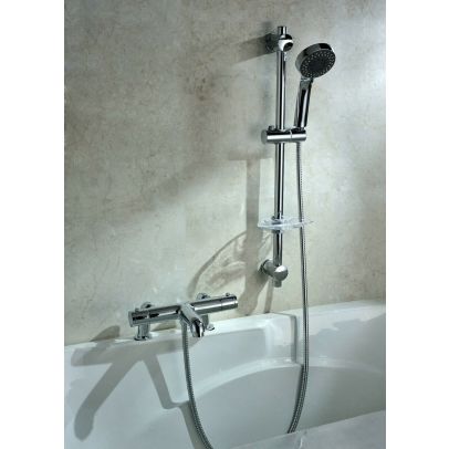 Modern Bath Shower Mixer Tap with Deck Pillar Shower Taps Set And Kit