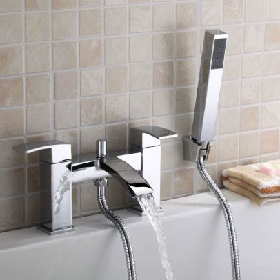 Alford Modern Bath Shower Mixer Tap Chrome