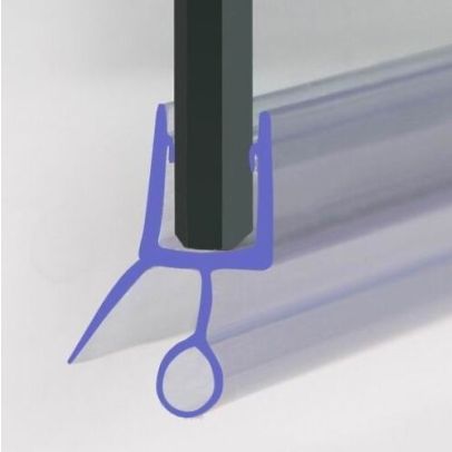 Seal 3 - 870 mm Glass Shower Door Rubber Seal Strip Gap 15 mm