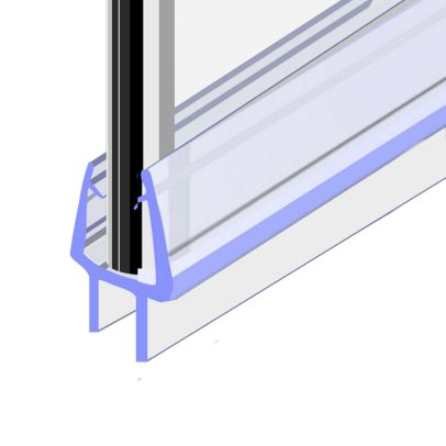 900 mm Glass Shower Door Rubber Seal Strip Gap 8 mm