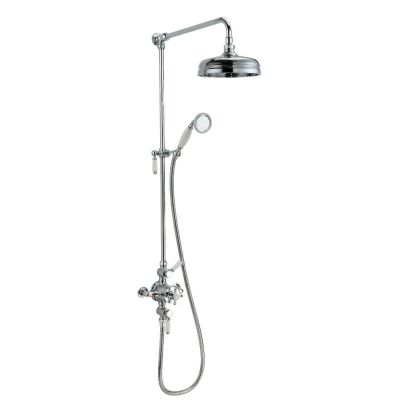 Round Concealed Thermostatic Shower Valve With Bottom Outlet
