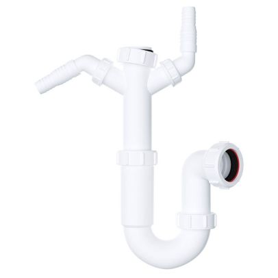 Viva 40mm EASI-FLO Sink Trap with Twin 135° Nozzles